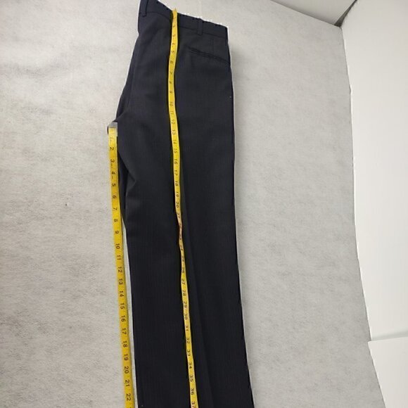 Gianfranco Ruffini Wool 2 Pc Blue Pinstriped Suit Size 36R pants, 44R Jacket - Picture 7 of 12